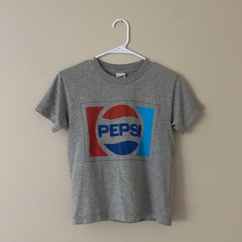 Pepsi Graphic Vintage Tee Cartoon Loose Short Sleeve